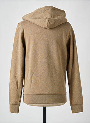 Kapišonas kišenės ilgos rankovės rudas JACK & JONES vyras
