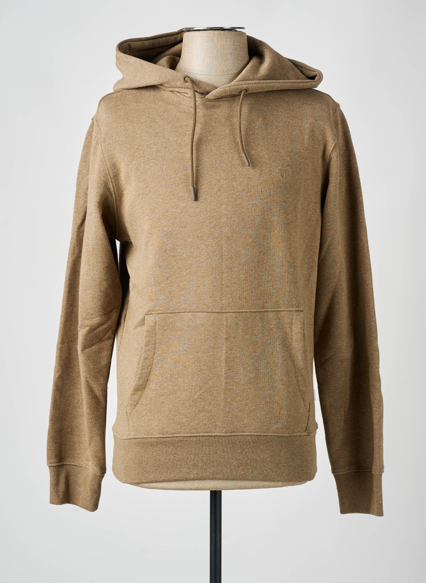 Kapišonas kišenės ilgos rankovės rudas JACK & JONES vyras