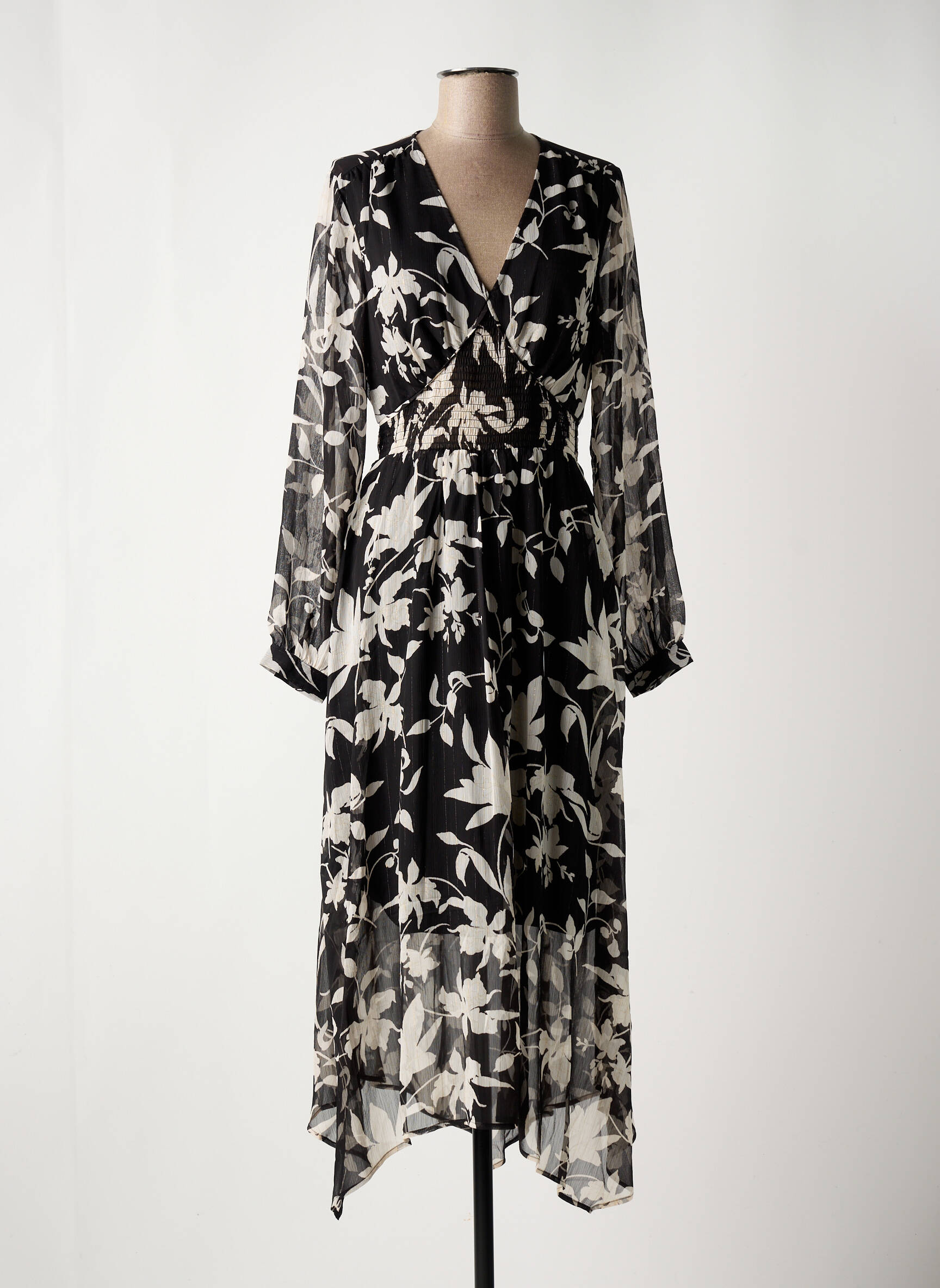 Ilga suknelė ilgos rankovės ilgos rankovės juodas LPB LES PETITES BOMBES  moteris