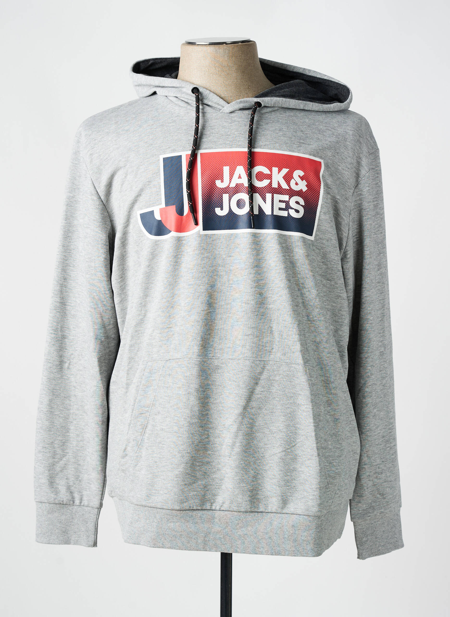 Megztinis col v ilgos rankovės pilka JACK & JONES vyras