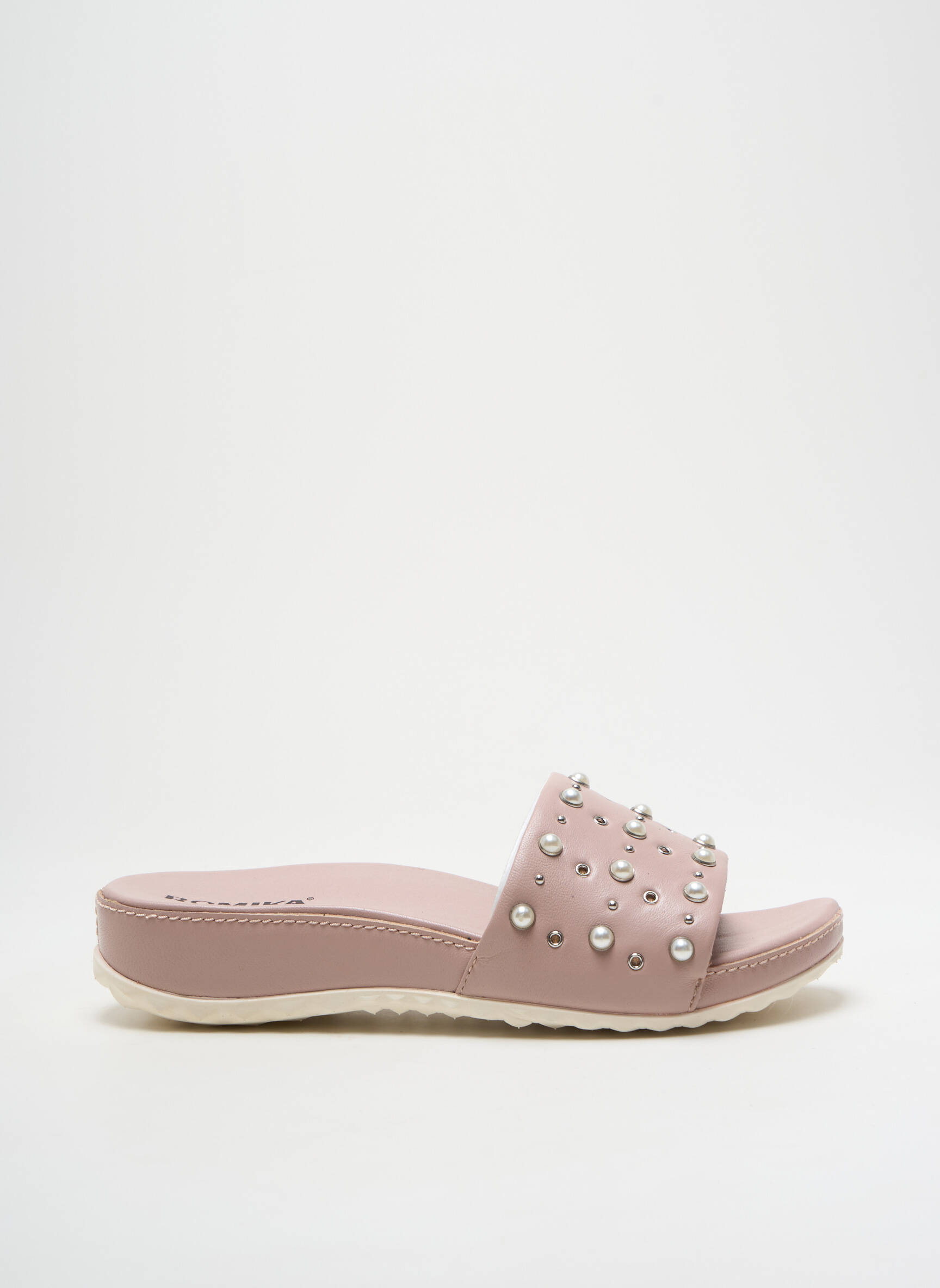 Mule/sabotai lygus audinys kulnas nuo 4 iki 6 cm rožinė ROMIKA moteris