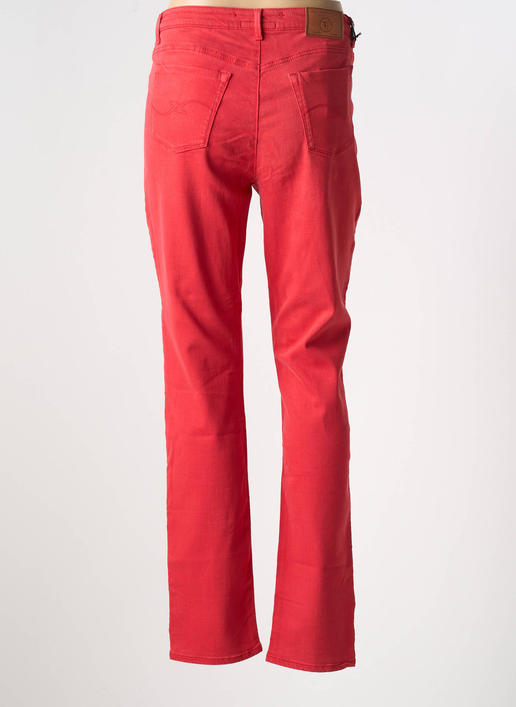 Tiesios kirpimo džinsai tamprumas normala dydis raudona TRUSSARDI JEANS moteris