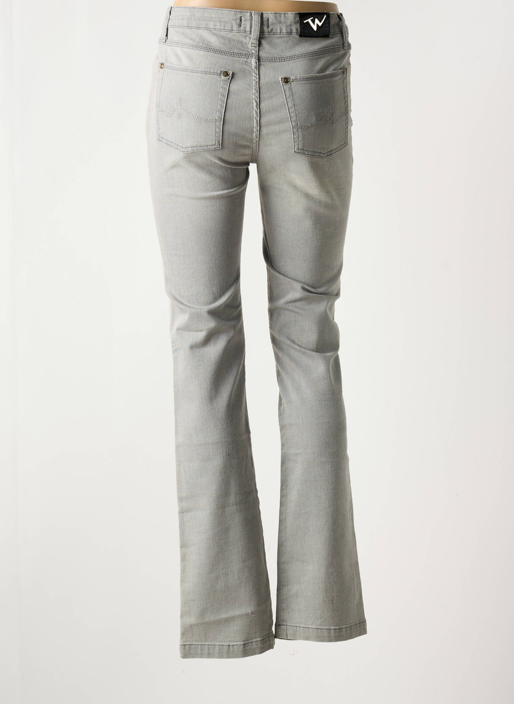 Bootcut džinsai aukšta talija aukšta talija pilka VOTRE NOM moteris