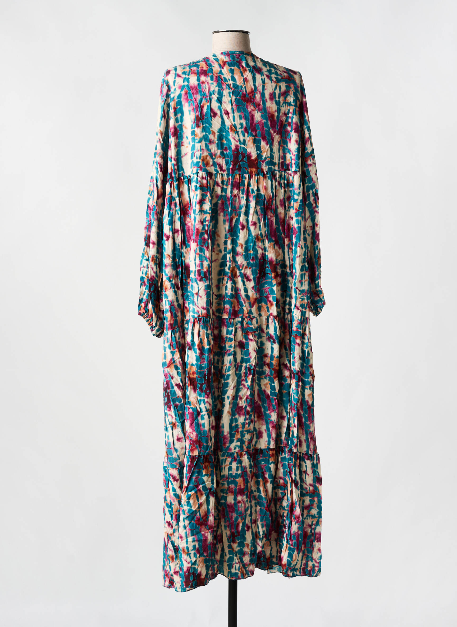 Ilga suknelė ilgos rankovės ilgos rankovės mėlyna LES BOHÉMIENNES moteris