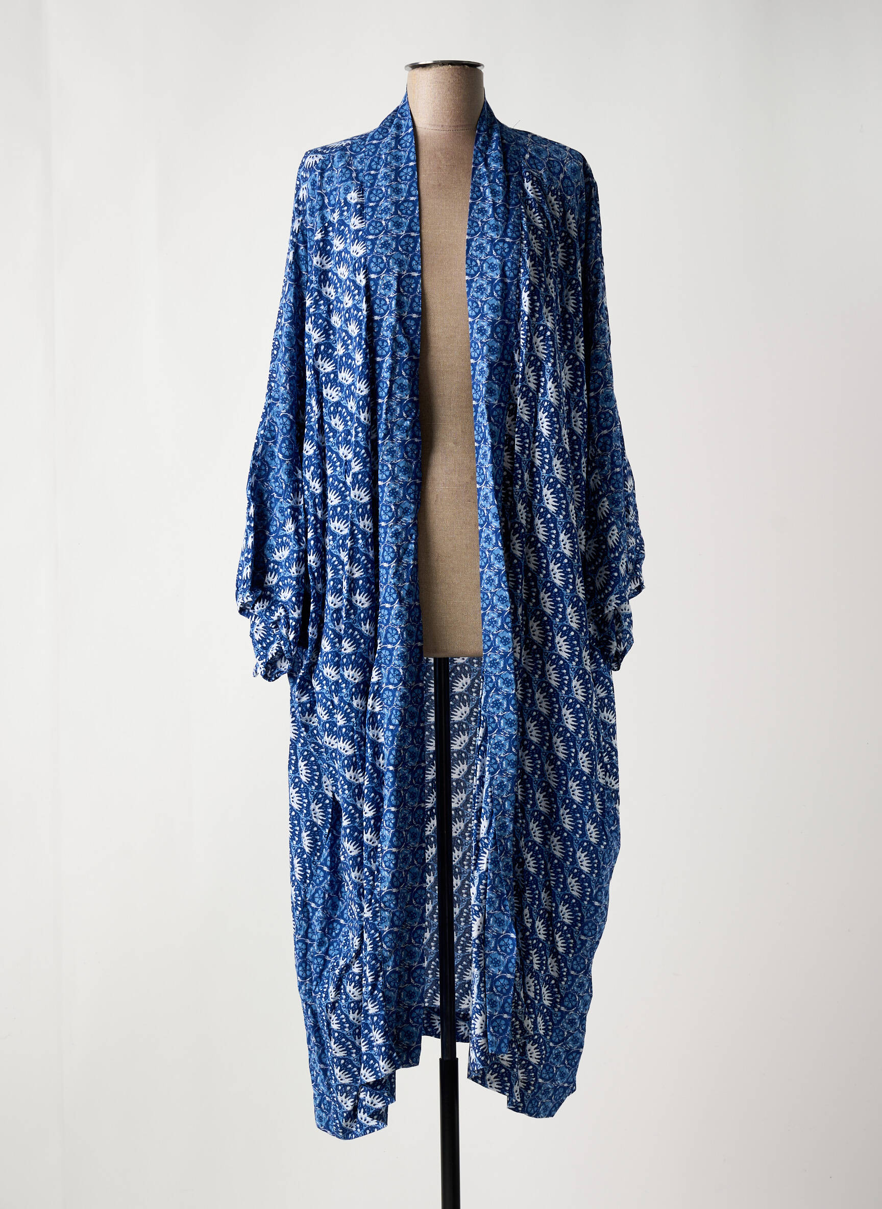 Kimono striukė fantazijos raštas mėlyna GENESIS moteris