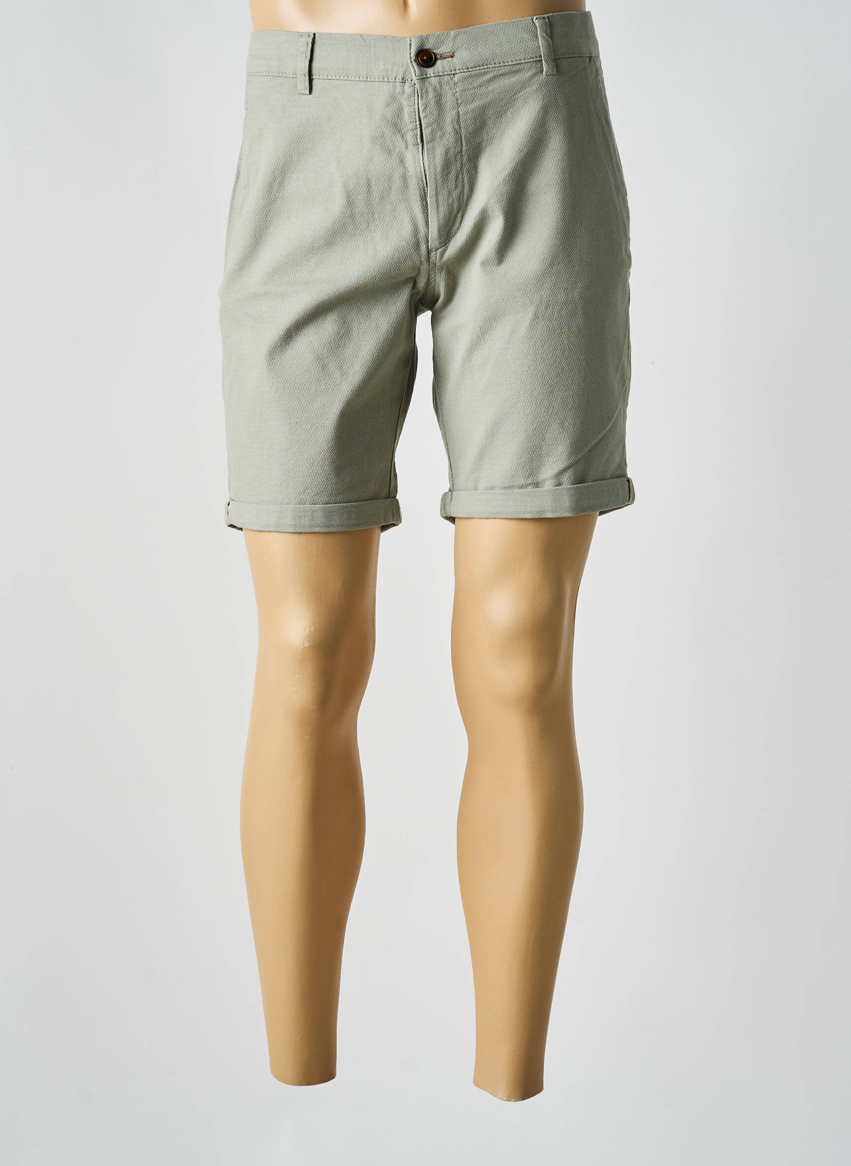 Bermudas tiesi kirpimas žalias JACK & JONES vyras