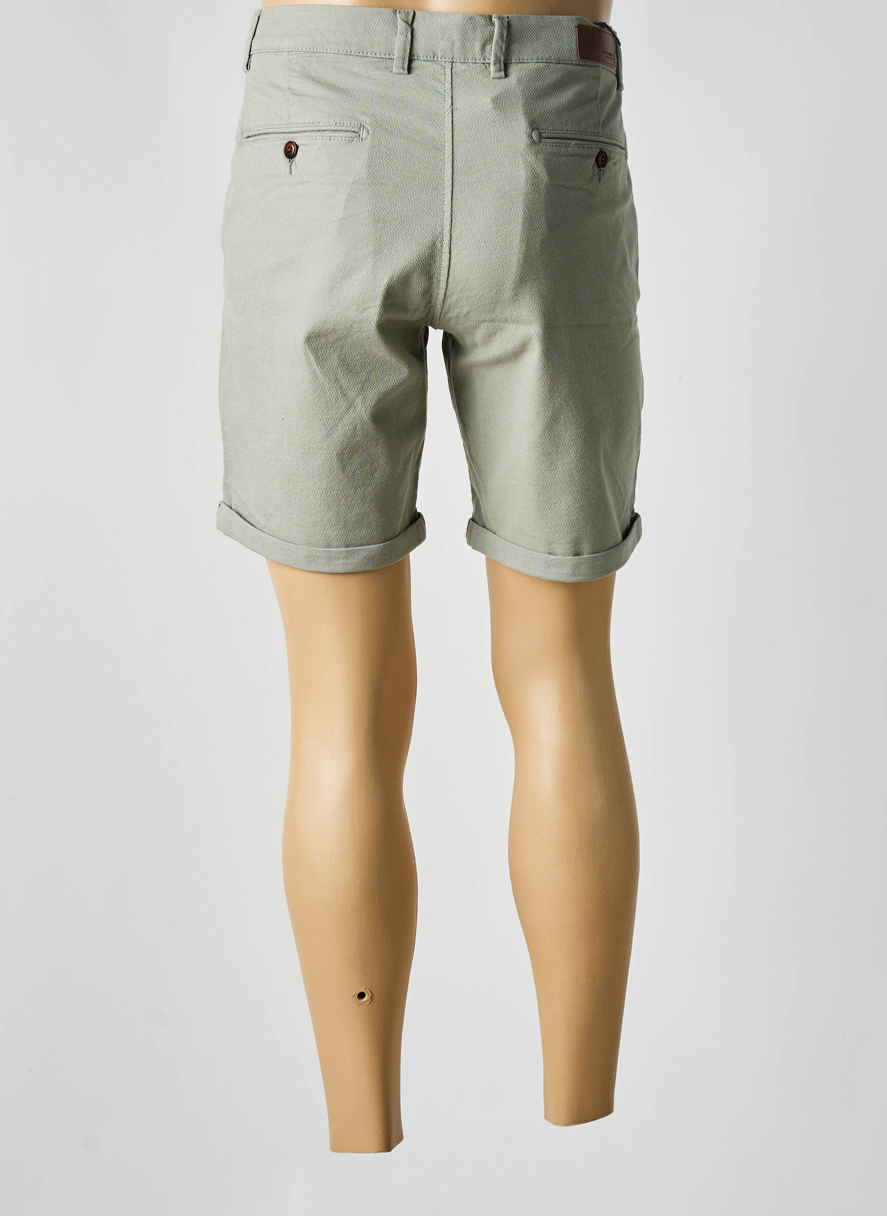 Bermudas tiesi kirpimas žalias JACK & JONES vyras