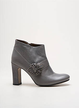 Batai/botai lygus medžiaga kulnas nuo 7 iki 9 cm pilka ROSEMETAL moteris
