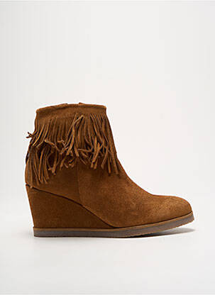Batai/botai nubuko audinys kulnas nuo 7 iki 9 cm rudas WEEKEND MAXMARA moteris