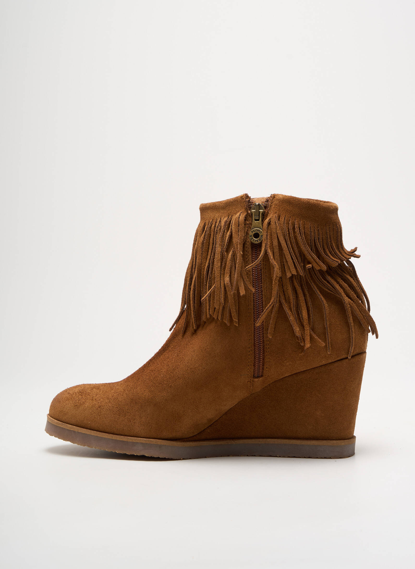 Batai/botai nubuko audinys kulnas nuo 7 iki 9 cm rudas WEEKEND MAXMARA moteris