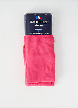 Kojinės tamprumas rožinė DAGOBERT A L'ENVERS moteris