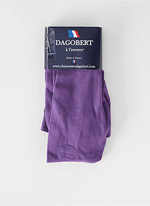 Kojinės tamprumas violetinis DAGOBERT A L'ENVERS moteris