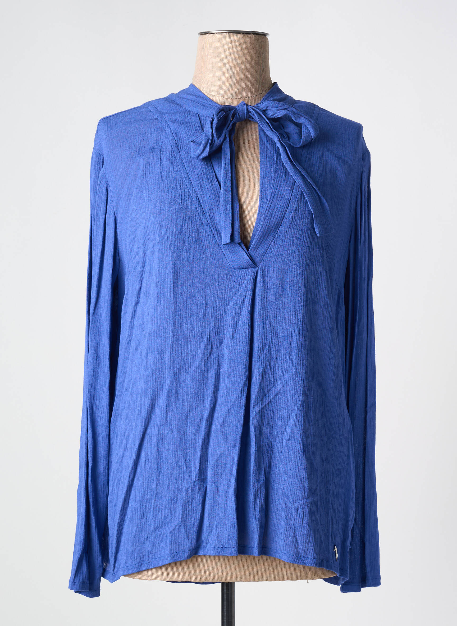 Bluzonai ilgos rankovės ilgos rankovės mėlyna TRUSSARDI JEANS moteris