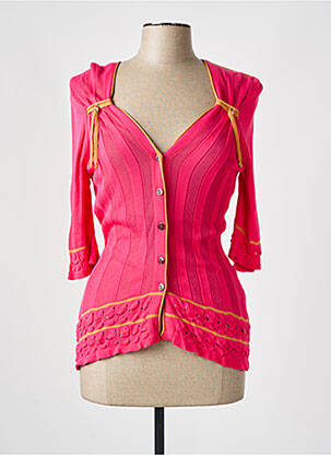 Ilgų rankovių liemenė 3/4 rankovės rožinė TRICOT CHIC moteris