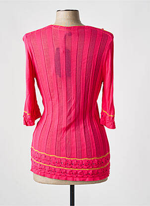 Ilgų rankovių liemenė 3/4 rankovės rožinė TRICOT CHIC moteris