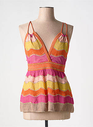 Viršūnė tamprumas plonos dirželiai oranžinė MISSONI moteris