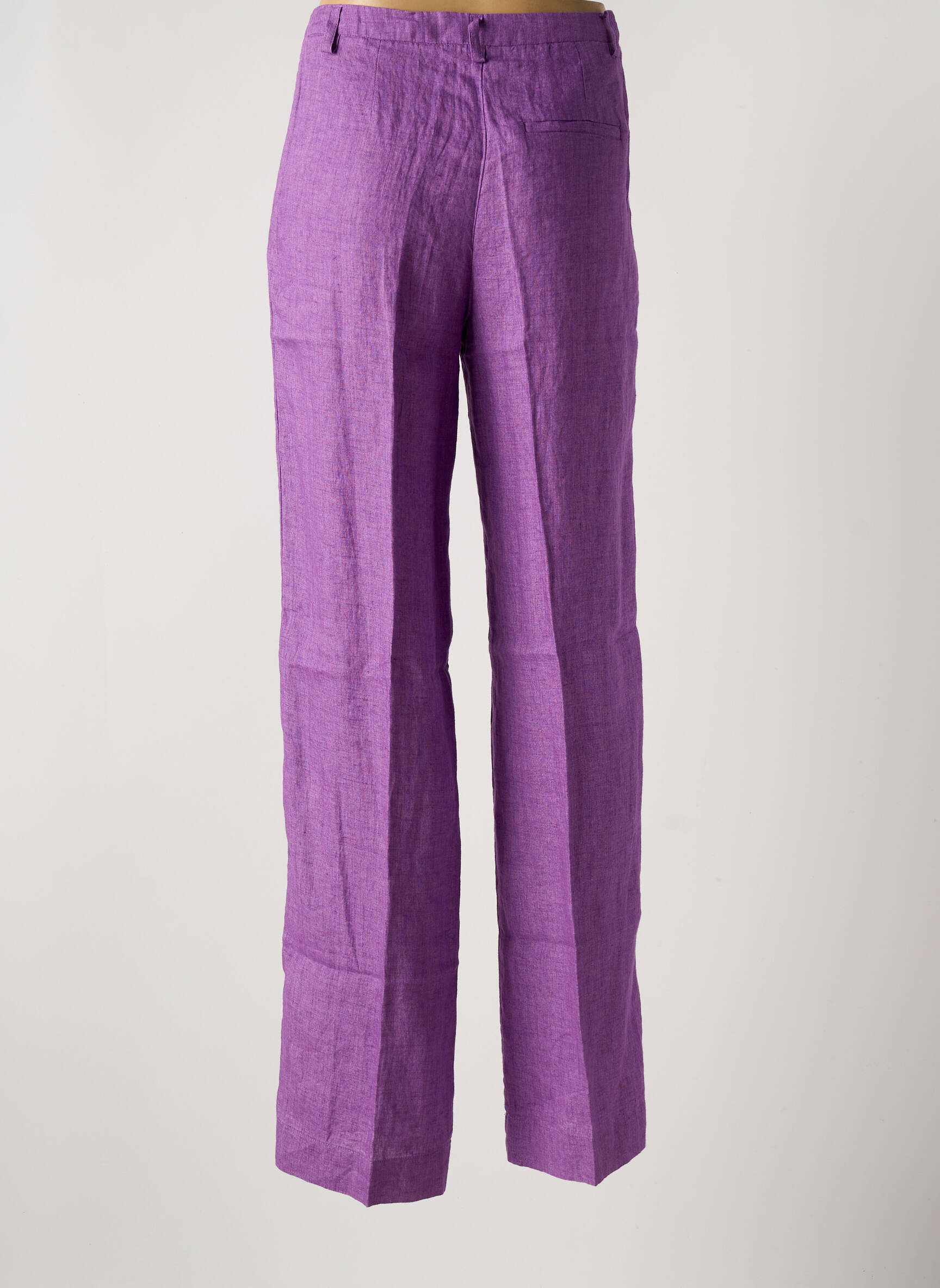 Tiesi kelnė uždarymas su užtrauktuku po mygtuku uždengimu violetinis NICE THINGS moteris