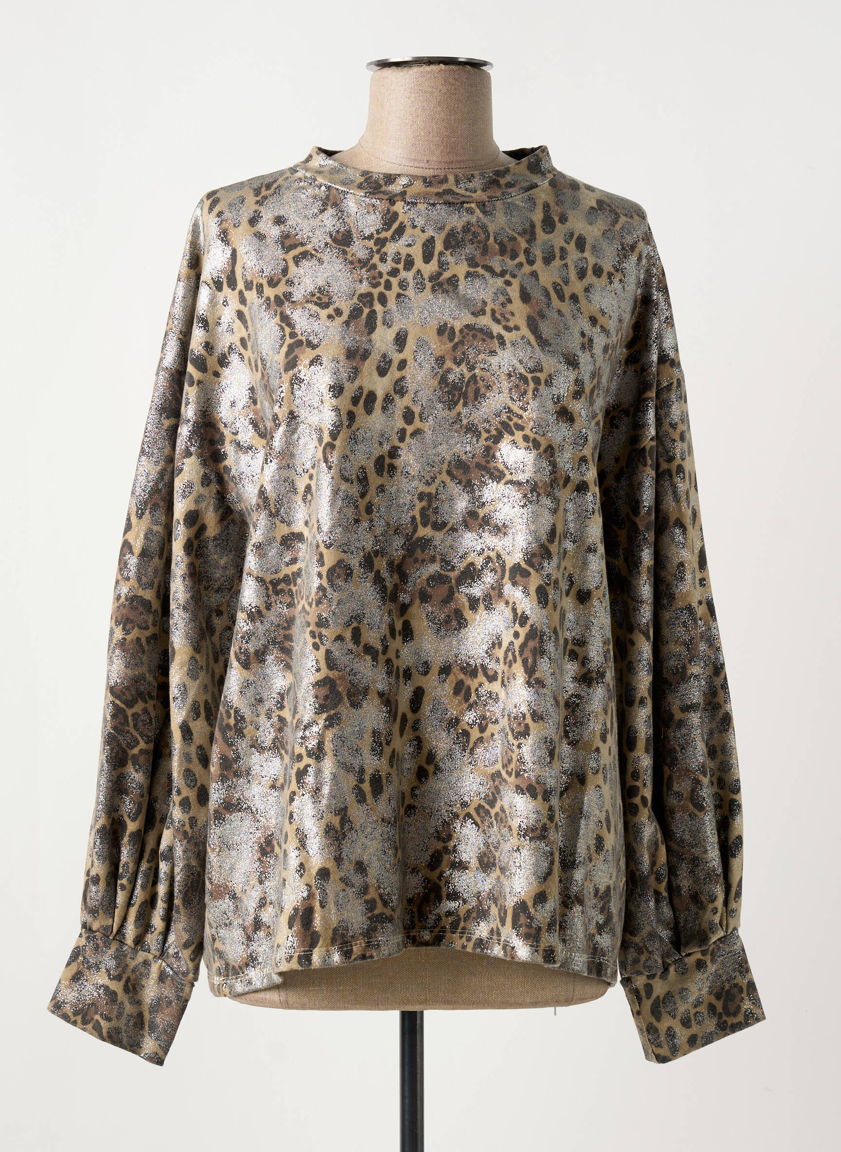 Mikroskopas perteklinė iškirptė ilgos rankovės bežinis MINETTE moteris