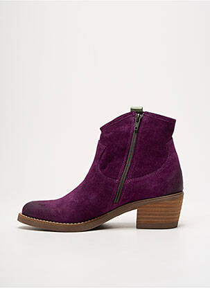 Batai/botai aštrus galas kulnas nuo 4 iki 6 cm violetinis MKD moteris