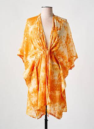 Kimono striukė tiesioginis dažymas su spalvų perėjimais oranžinė L'ATELIER D'ANNA moteris