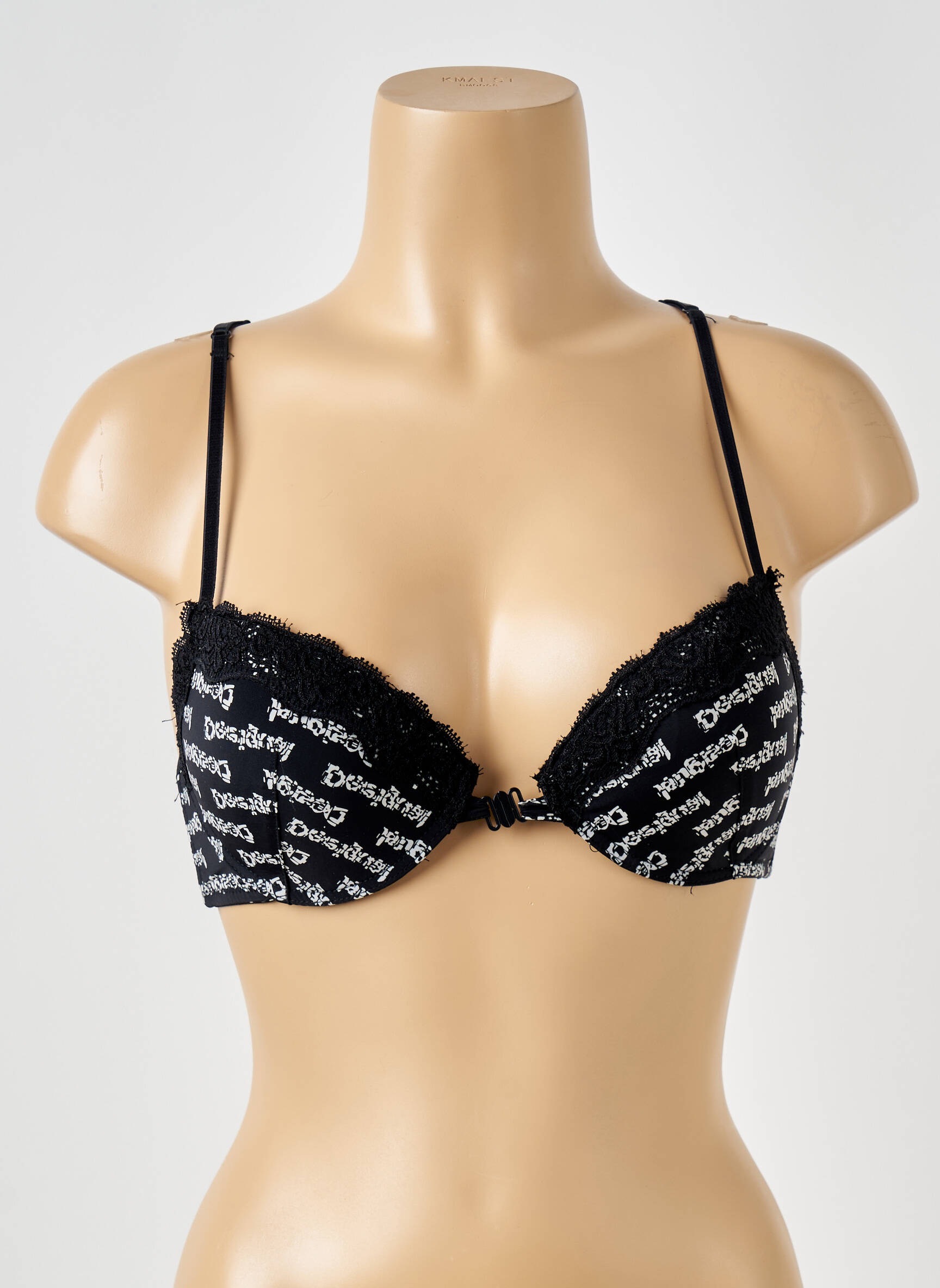 Liemenėlė push-up liemenėlė su aukštu palaikymu push-up liemenėlė su aukštu palaikymu juodas DESIGUAL moteris
