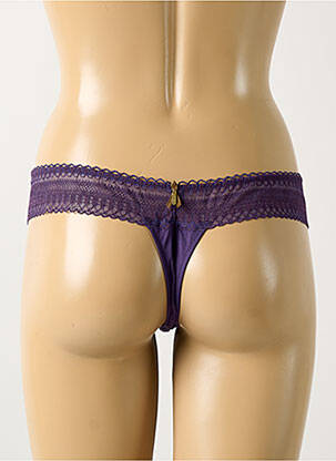 Tanga satino audinys violetinis WACOAL moteris