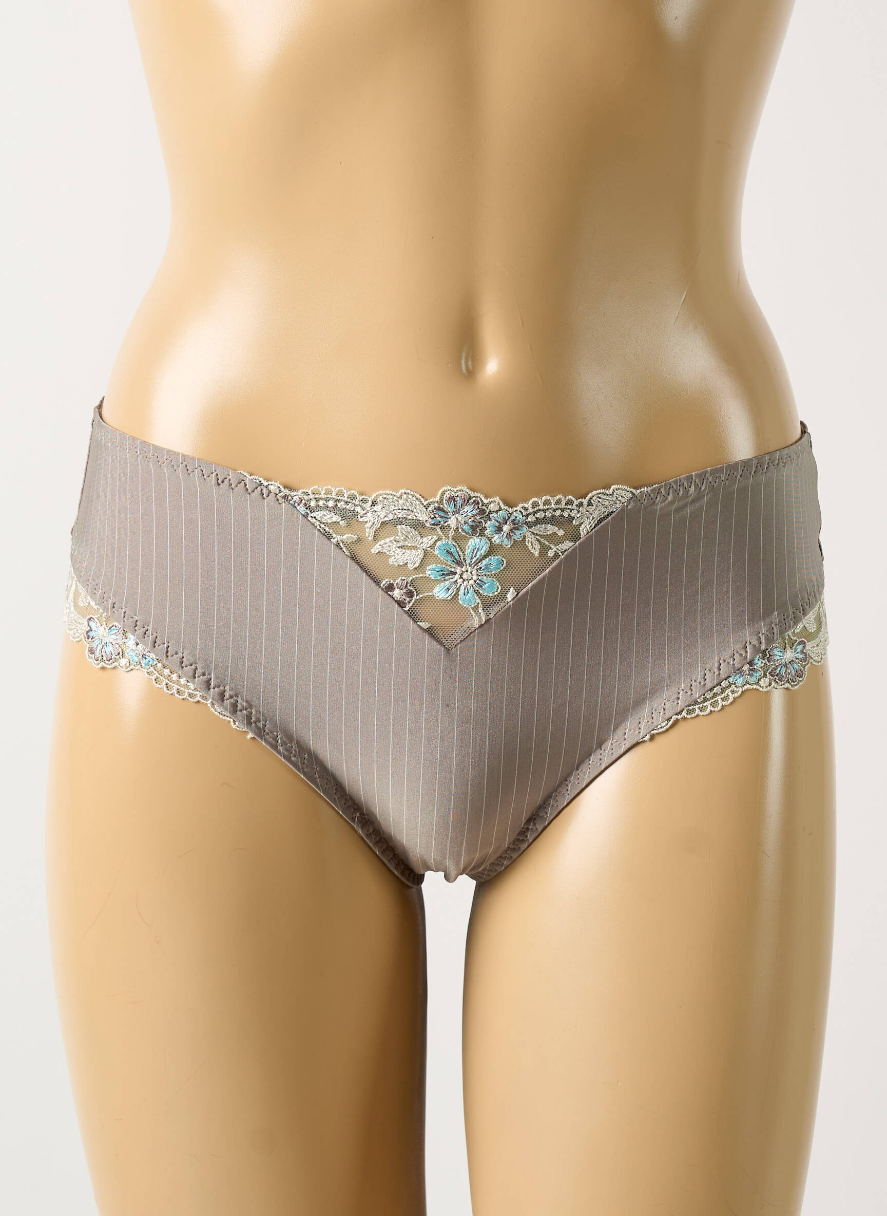 Tanga satino audinys pilka EMPREINTE moteris