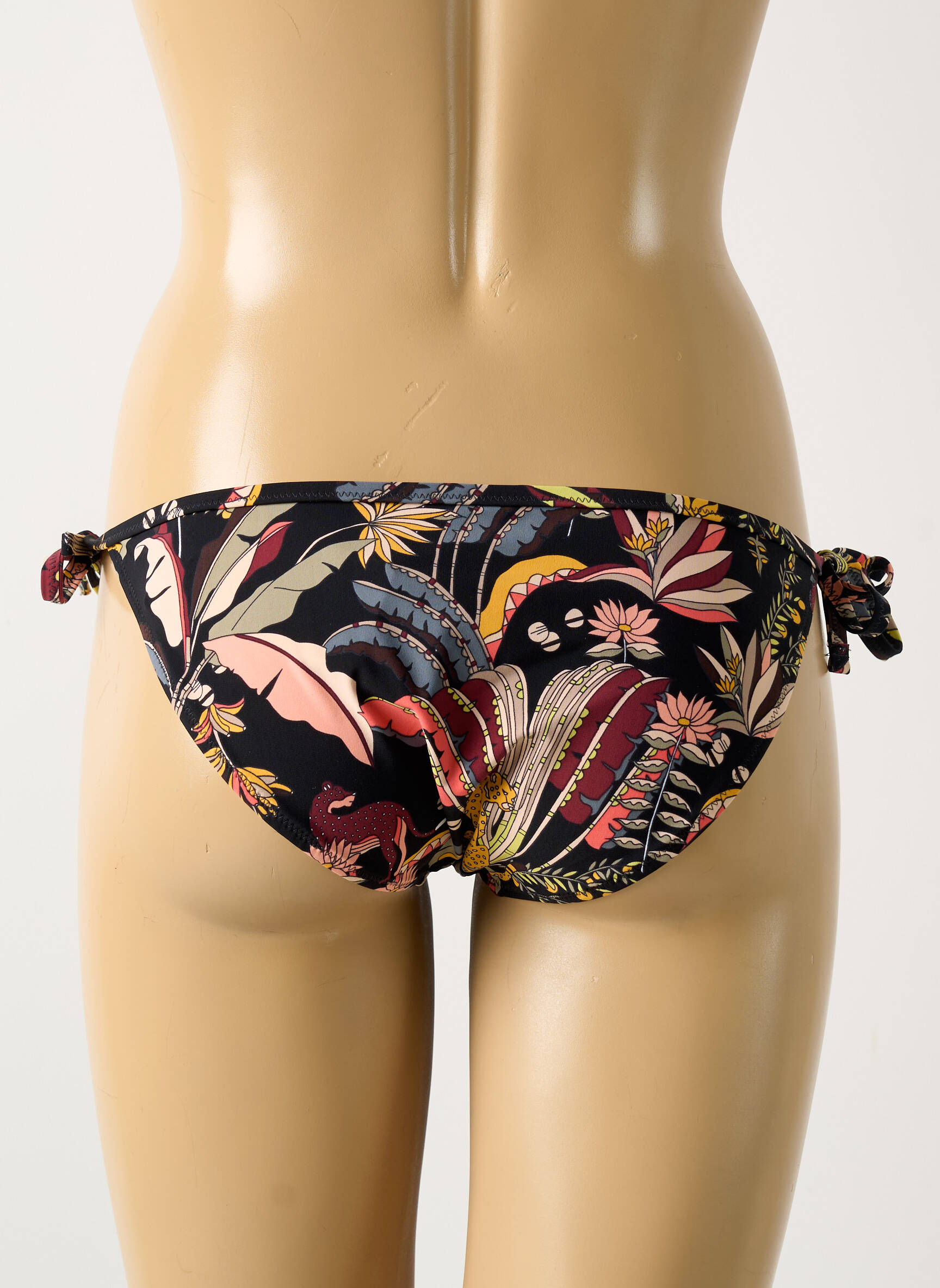 Maudymosi kelnaitės satino audinys bikini juodas ROSA FAIA moteris