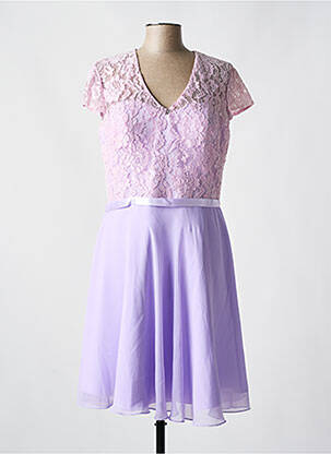 Pusilgių suknelė trumpas rankovės trumpas rankovės violetinis FASHION NEW YORK moteris