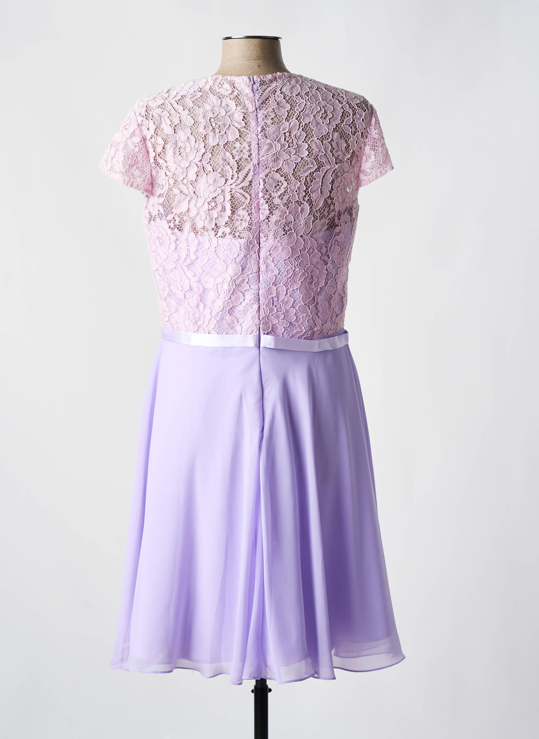 Pusilgių suknelė trumpas rankovės trumpas rankovės violetinis FASHION NEW YORK moteris