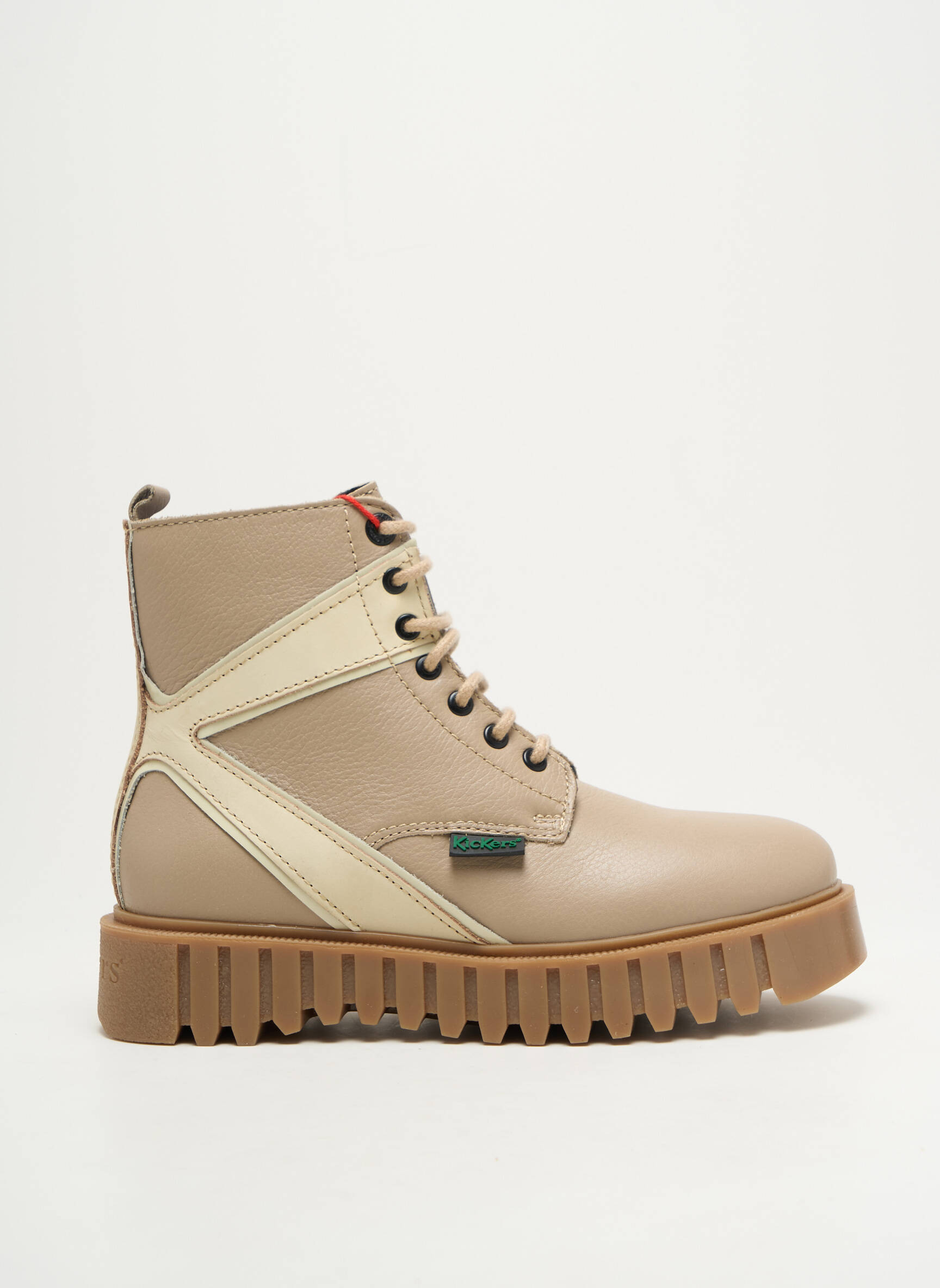 Batai/botai lygus audinys kulnas nuo 4 iki 6 cm bežinis KICKERS moteris