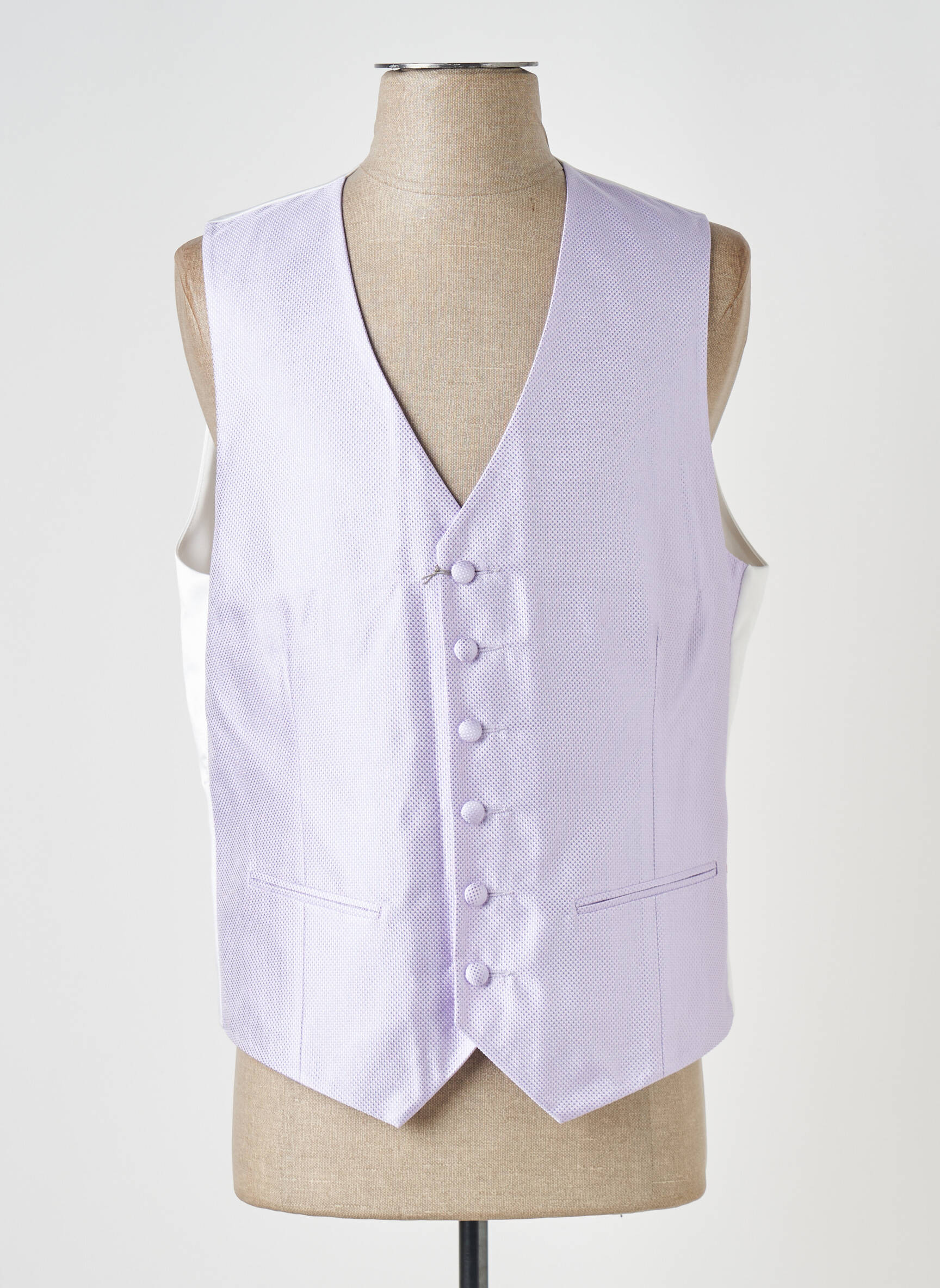Be rankovių liemenė satino efektas violetinis GREGE CREATION vyras