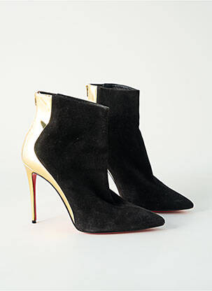 Batai/botai lygus medžiaga 10 cm ir daugiau aukštakulniai juodas CHRISTIAN LOUBOUTIN moteris