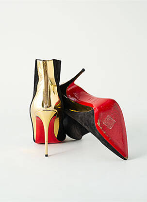 Batai/botai lygus medžiaga 10 cm ir daugiau aukštakulniai juodas CHRISTIAN LOUBOUTIN moteris