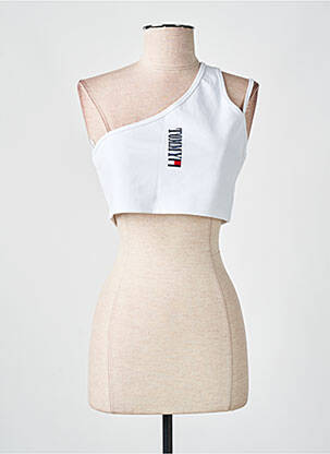 Viršūnė tamprumas be rankų baltas TOMMY HILFIGER moteris