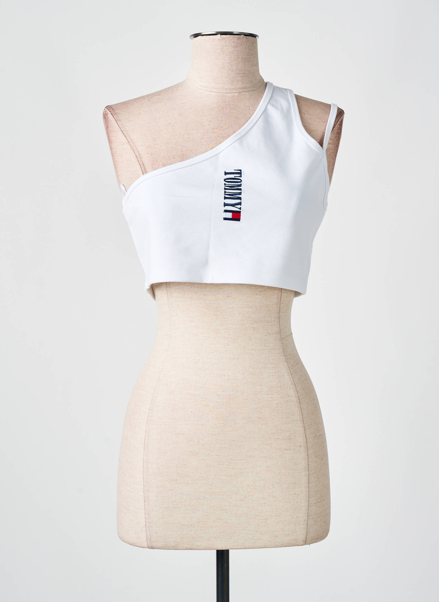 Viršūnė tamprumas be rankų baltas TOMMY HILFIGER moteris