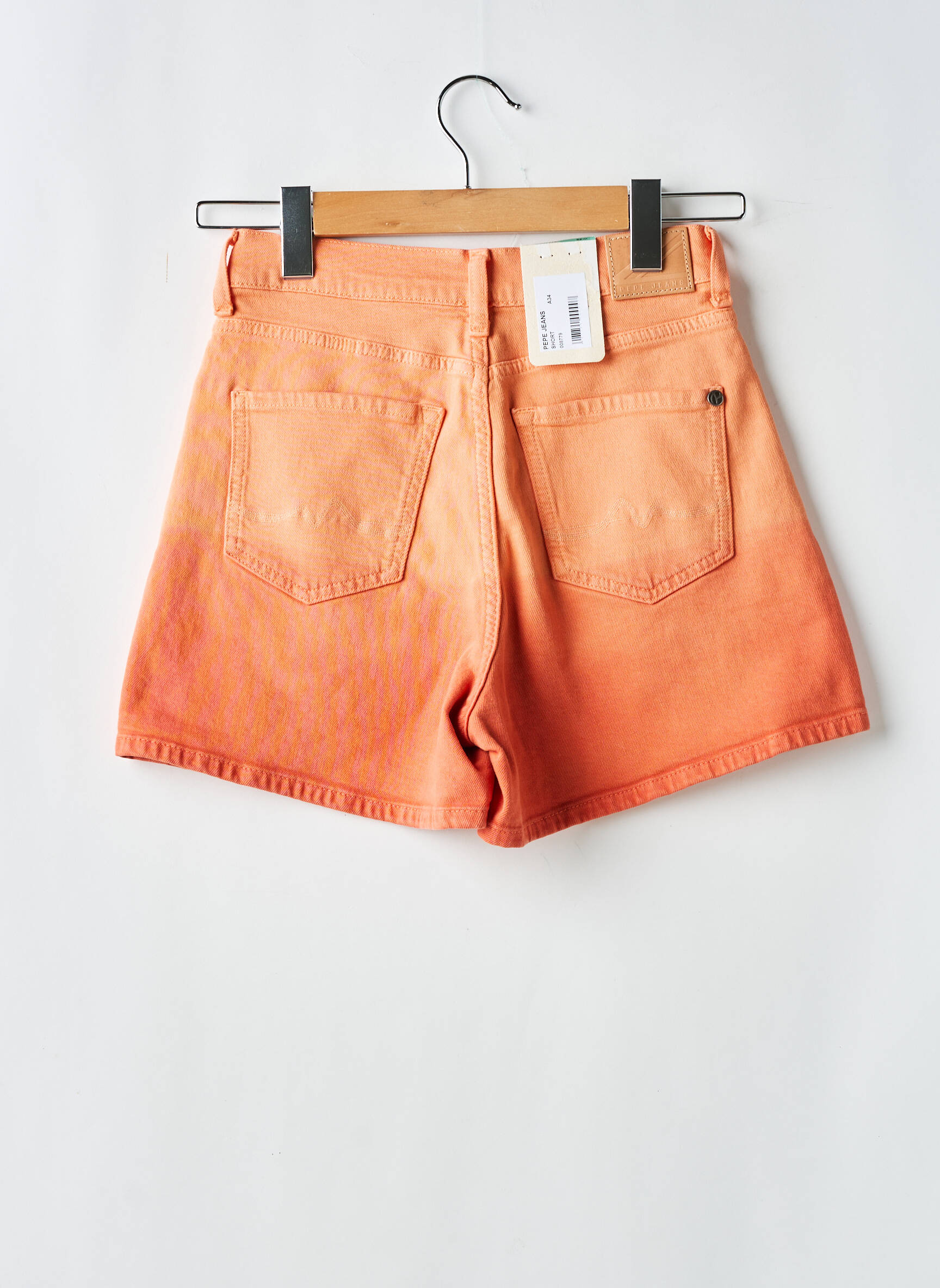 Šortas uždarymas su užtrauktuku po mygtuku uždengimu normala dydis oranžinė PEPE JEANS moteris