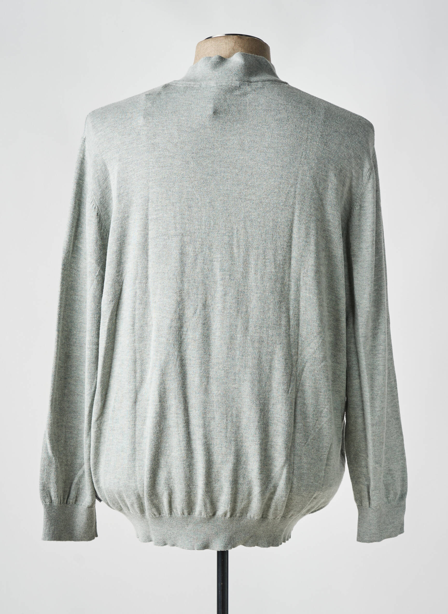 Ilgų rankovių liemenė plona tinklinė medžiaga pilka JACK & JONES vyras