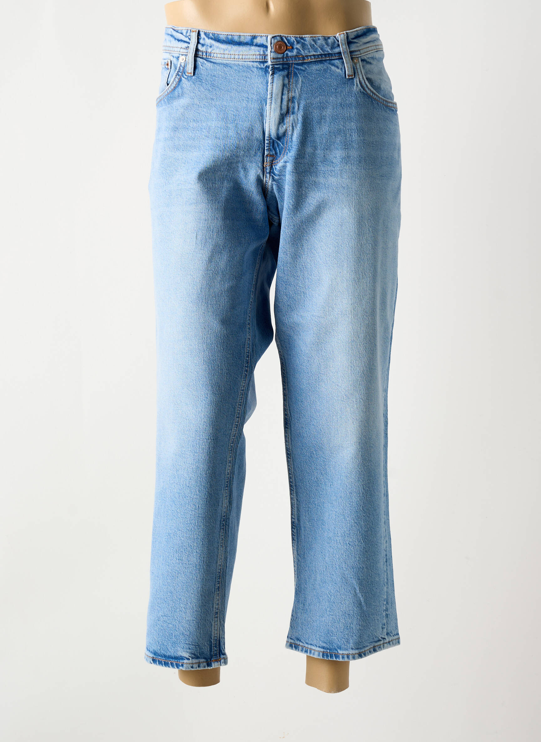 Tiesios kirpimo džinsai tamprumas mėlyna JACK & JONES vyras