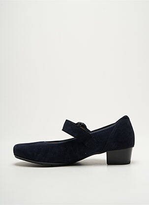 Balerinos velcro užsegimas plokščias kulnas iki 3 cm mėlyna ARA moteris
