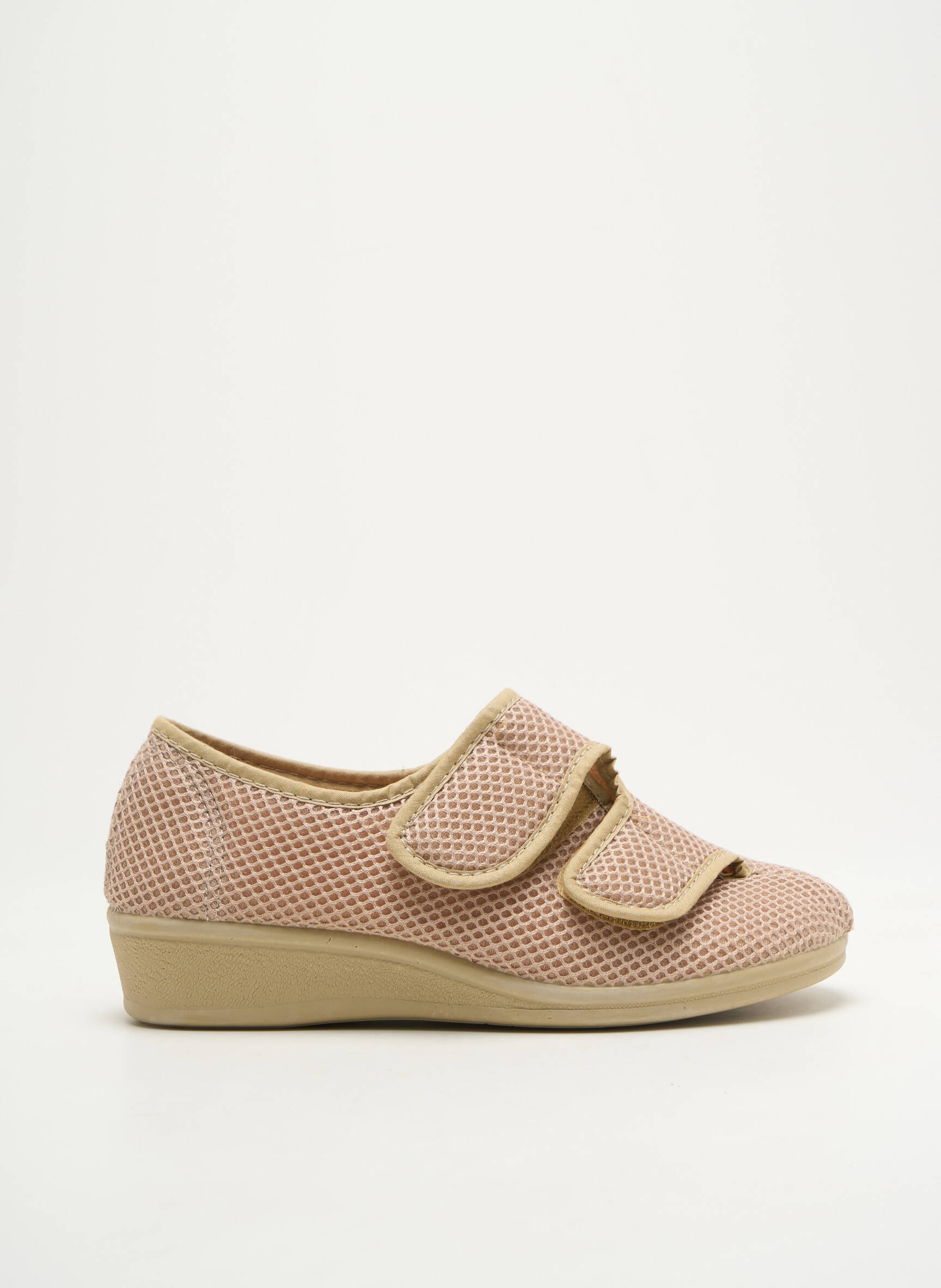 Bateliai/pantofliai velcro užsegimas plokščias kulnas iki 3 cm bežinis GOES moteris
