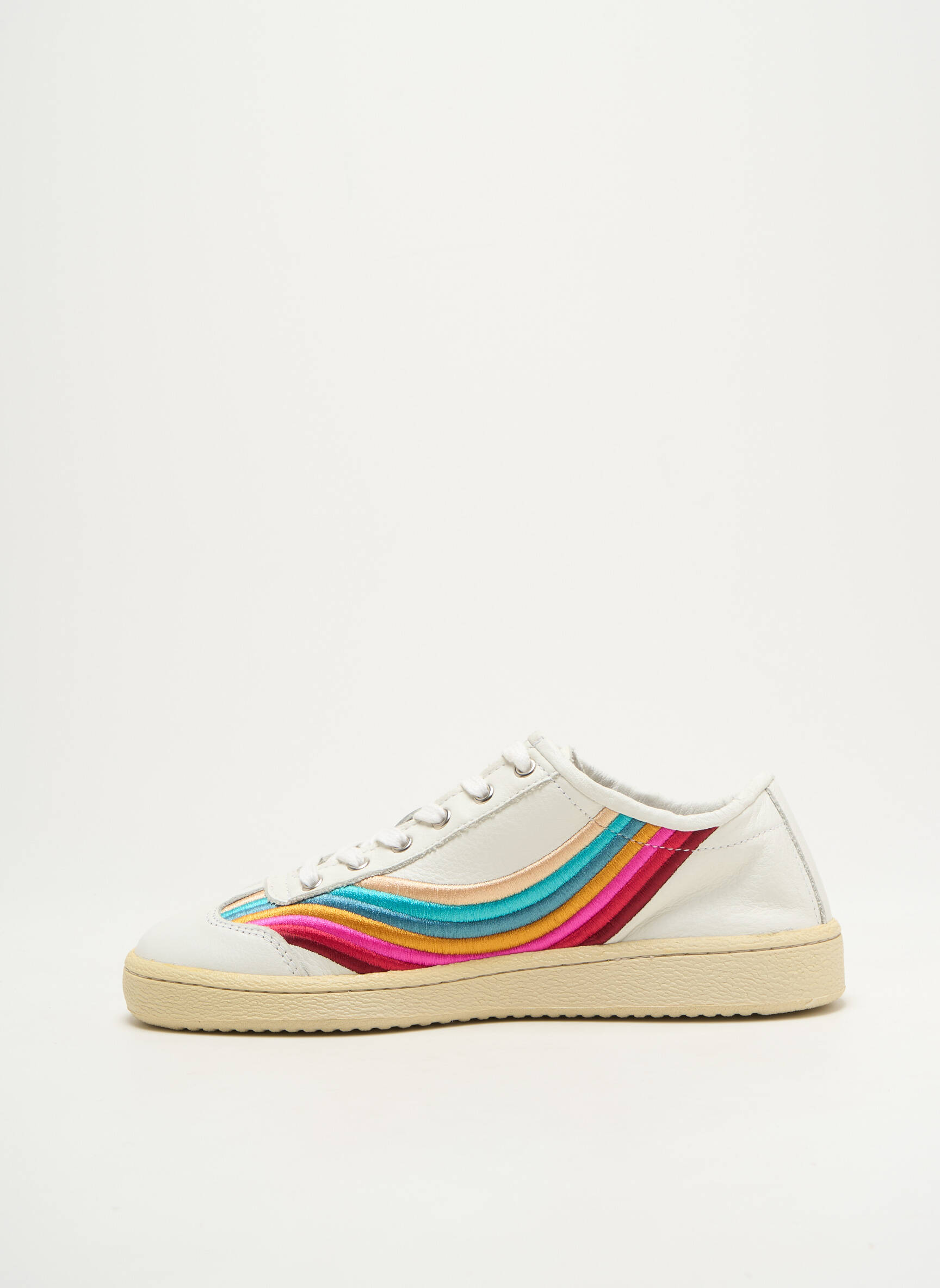 Bėgimo bateliai lygus audinys plokščias kulnas iki 3 cm baltas PAUL SMITH moteris