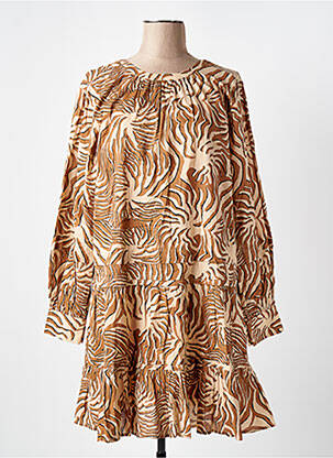 Pusilgių suknelė ilgos rankovės ilgos rankovės rudas SCOTCH & SODA moteris
