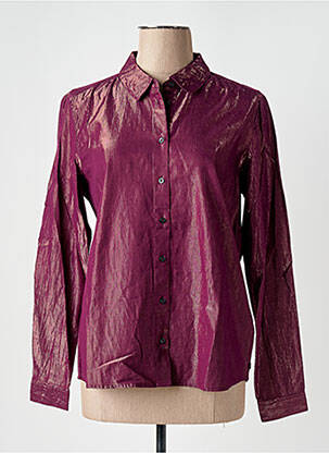 Moteriškas marškinys sklandi forma ilgos rankovės violetinis SCOTCH & SODA moteris