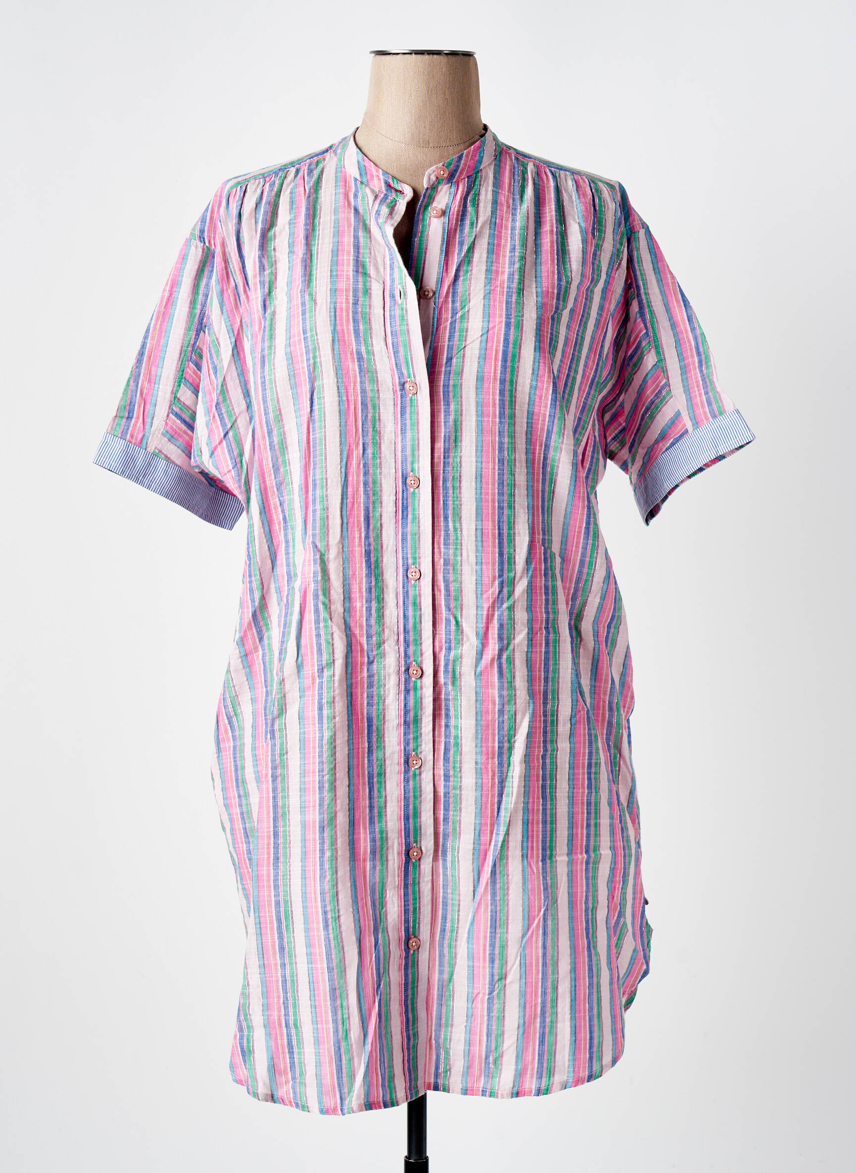 Ilgų rankovių tunika lengva ir skaidri rožinė SCOTCH & SODA moteris
