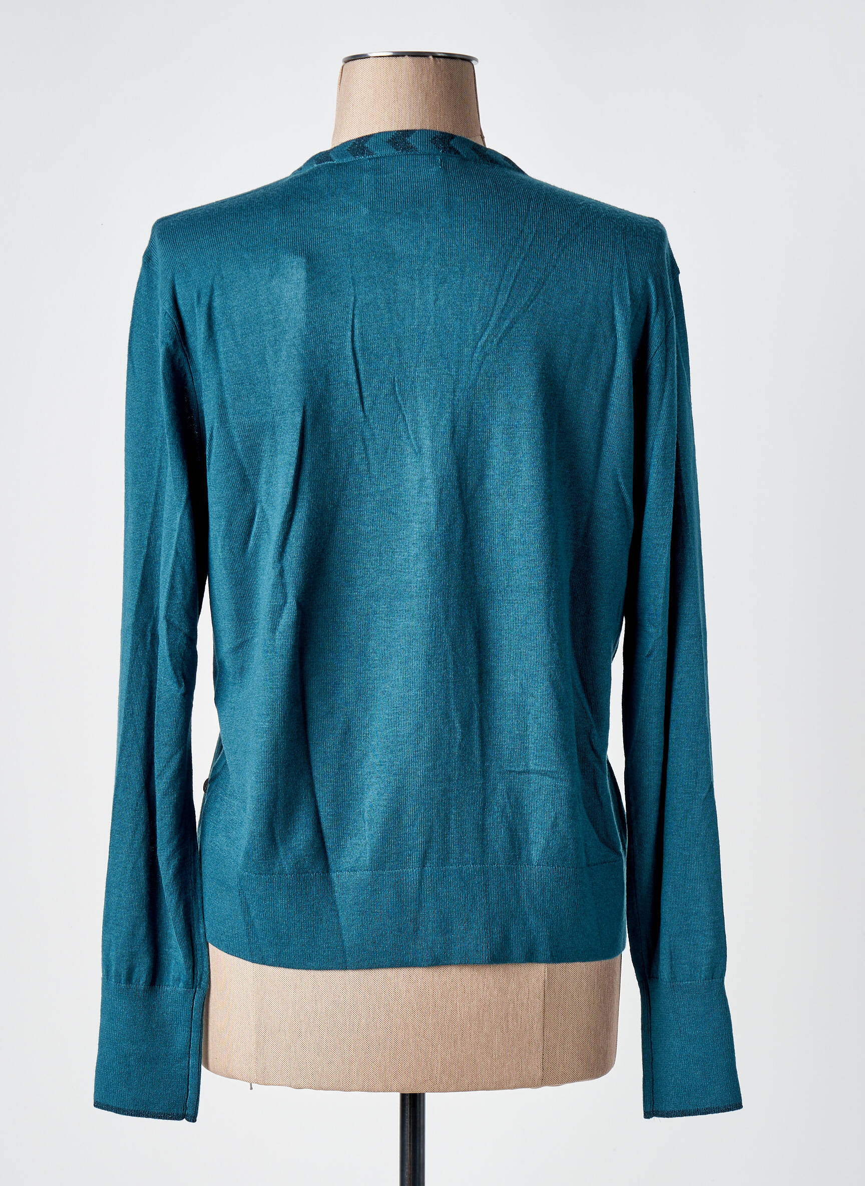 Ilgų rankovių liemenė apvalus kaklas mėlyna SCOTCH & SODA moteris