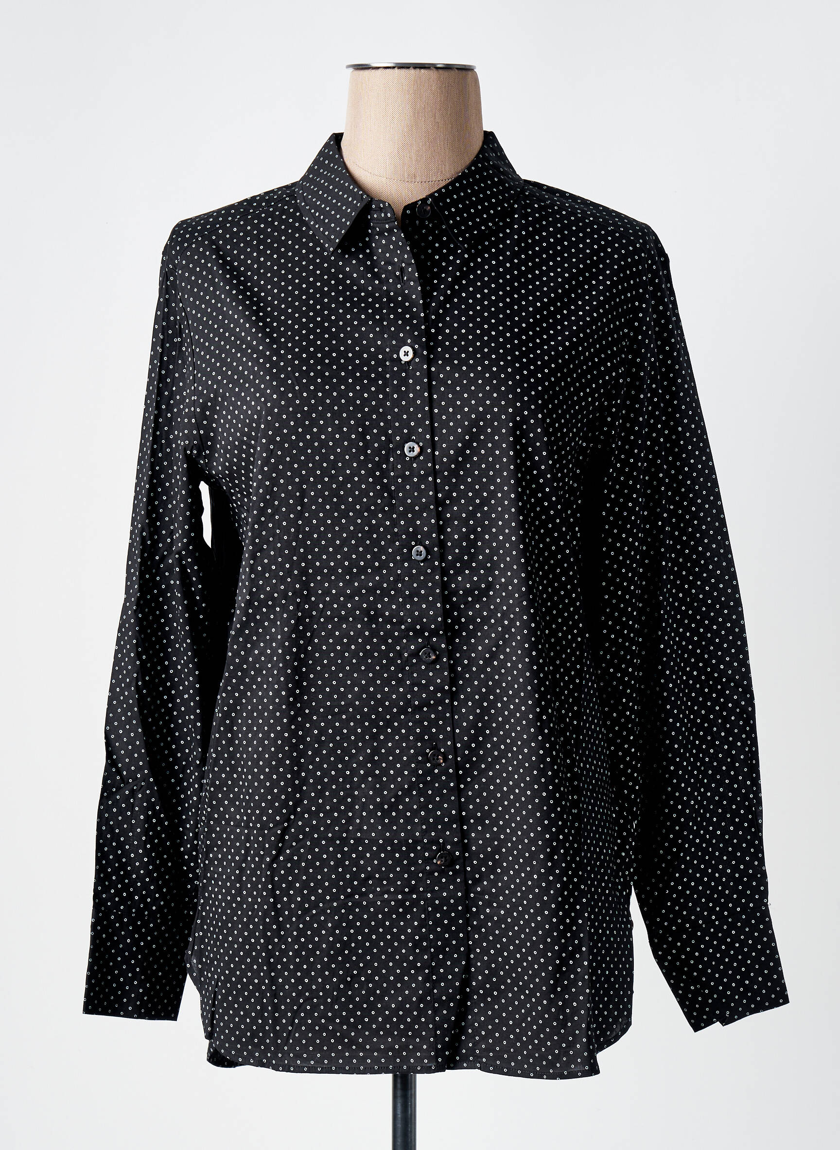 Moteriškas marškinys centrinė iškirptė ilgos rankovės juodas SCOTCH & SODA moteris