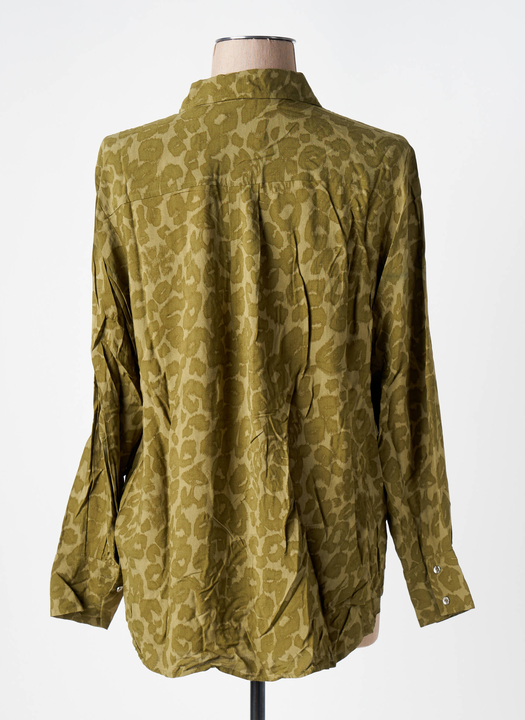 Moteriškas marškinys centrinė iškirptė ilgos rankovės žalias SCOTCH & SODA moteris