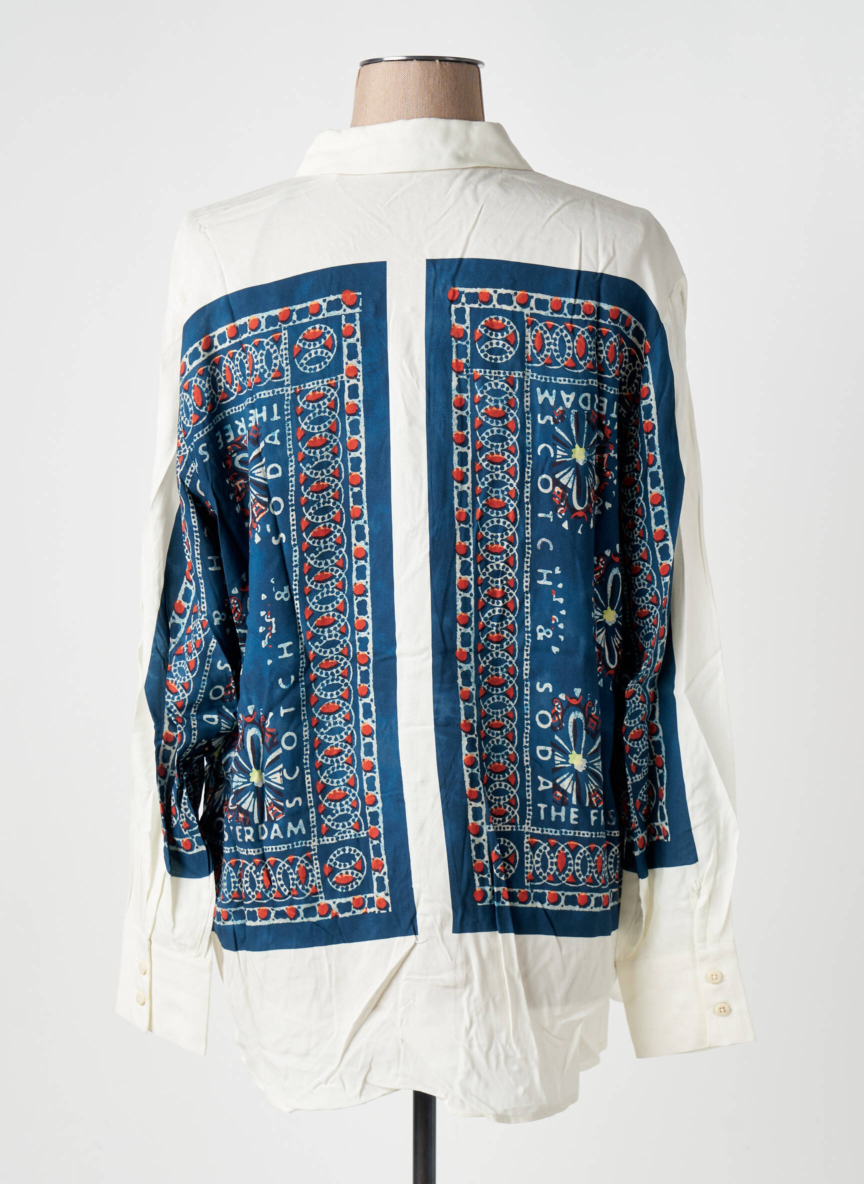 Moteriškas marškinys gėlių raštas ilgos rankovės bežinis SCOTCH & SODA moteris