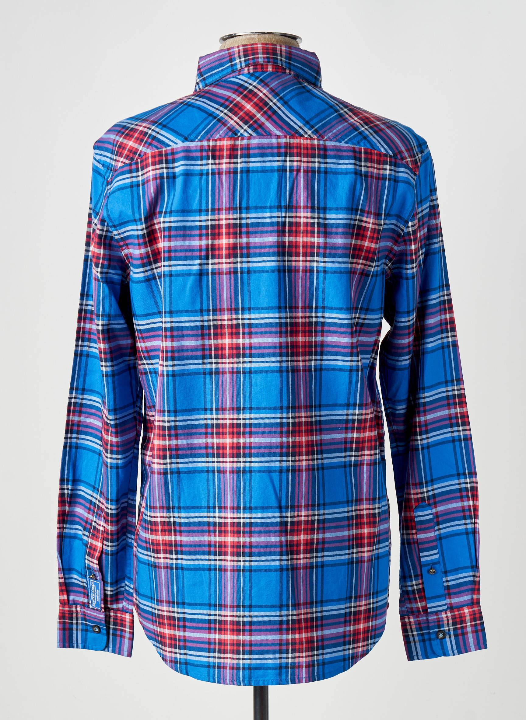 Ilgomis rankovėmis marškinys kišenės mėlyna SCOTCH & SODA vyras